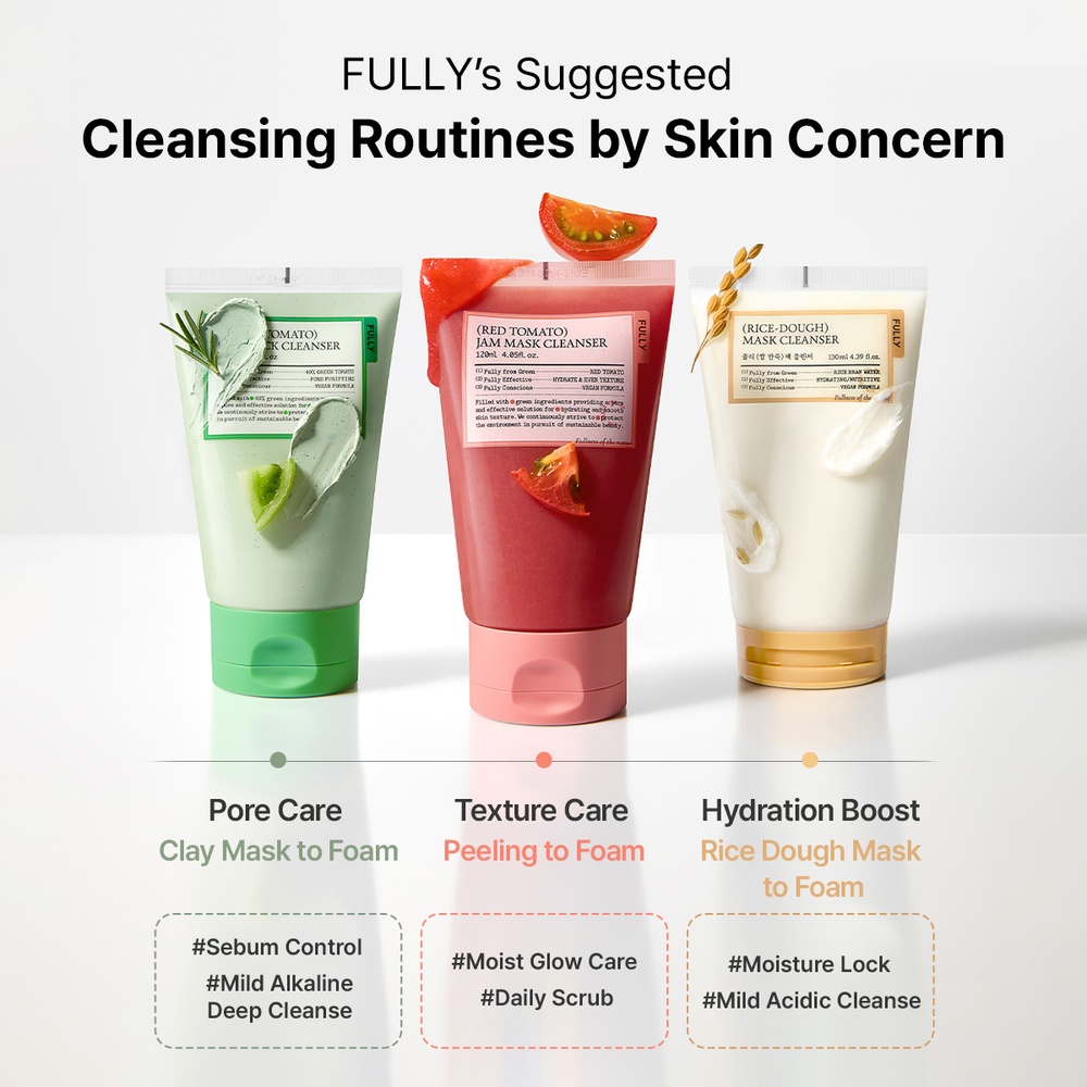 fully クレイパッククレンザー120ml (+30ml) (全3種) | OLIVE YOUNG Global